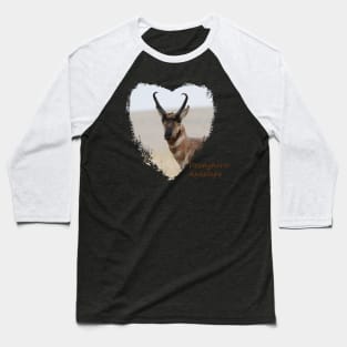 Pronghorn Antelope Baseball T-Shirt